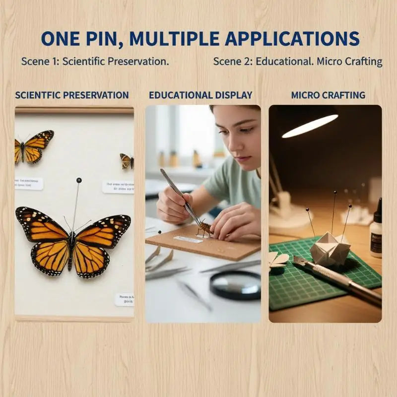 Stainless Steel Pins Specimen School Lab Education Qme
