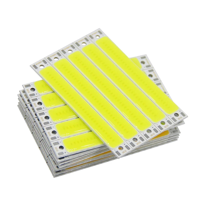 3V 3 7V DC LED COB Strip 3W Warm Cold White Blue Red Light Source DIY Qme