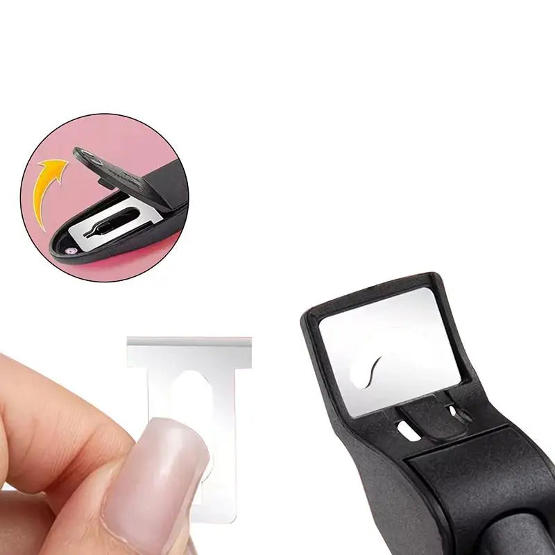 U-shaped French False Nail Scissors Clipper Positioning Adjustable Qme