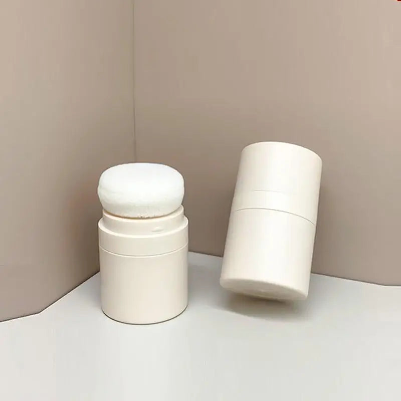 Mini Empty Refillable Loose Powder Box Puff Case Blusher Finishing Qme