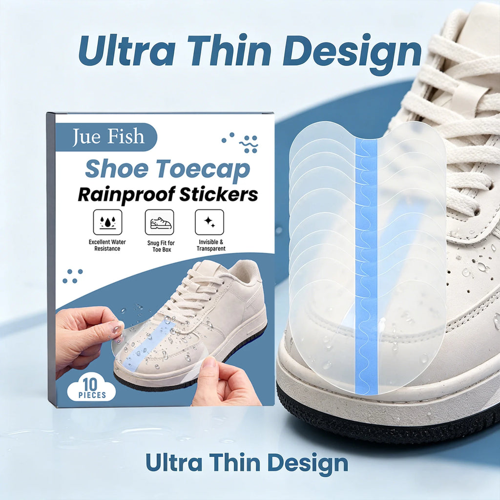 Shoe Toecap Rainproof Sticker Lightweight Anti-Scratch Waterproof Self-Adhesive Shoe Protector Invisible Shoe Toe Guard Stickers Qme