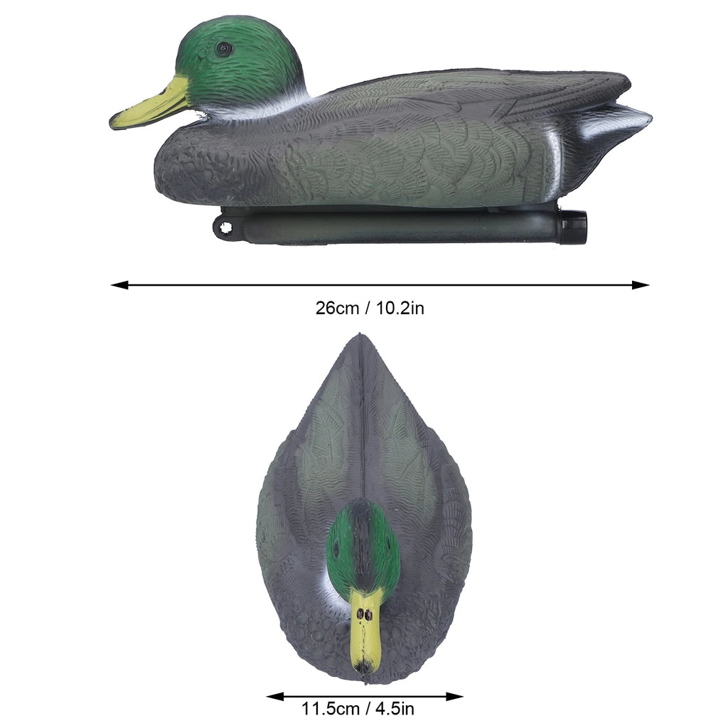 Floating Plastic Duck Blow Molding Water Duck Decor for Garden Pond Pool Courtyard Landscape Simulation Ornament 26x11.5cm Qme