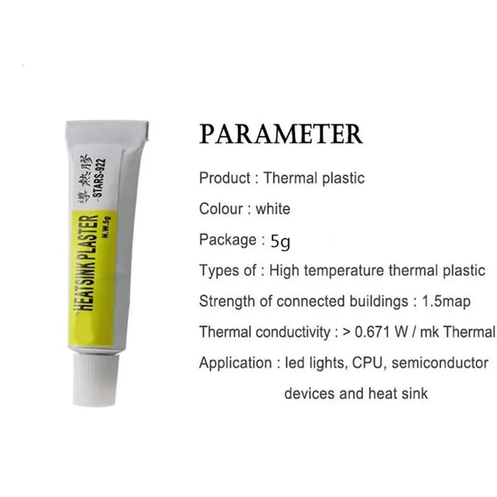 1-20pcs Heatsink Plaster Thermal Silicone Adhesive Cooling Paste Strong Adhesive Compound Glue For Heat Sink Sticky Qme