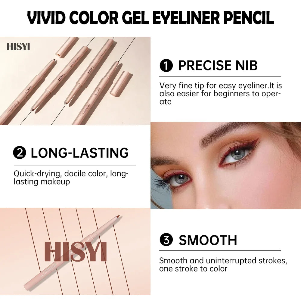 Eyeliner Shadow Stick Twist-up Sharpener Long-wear Waterproof Qme