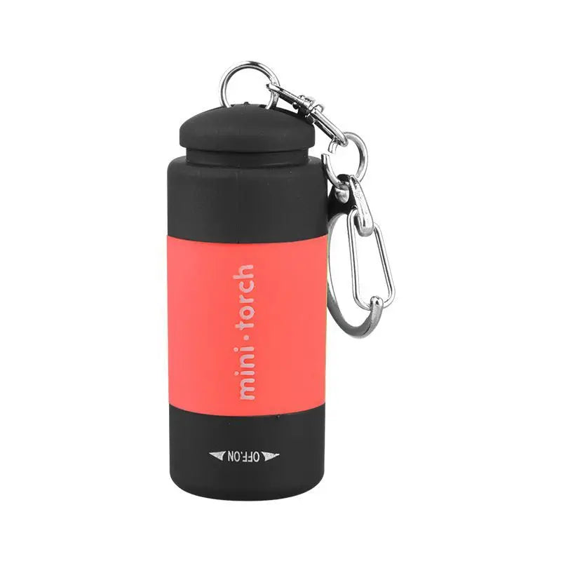 LED Micro Pocket Flashlight Portable USB Rechargeable Keychain Qme