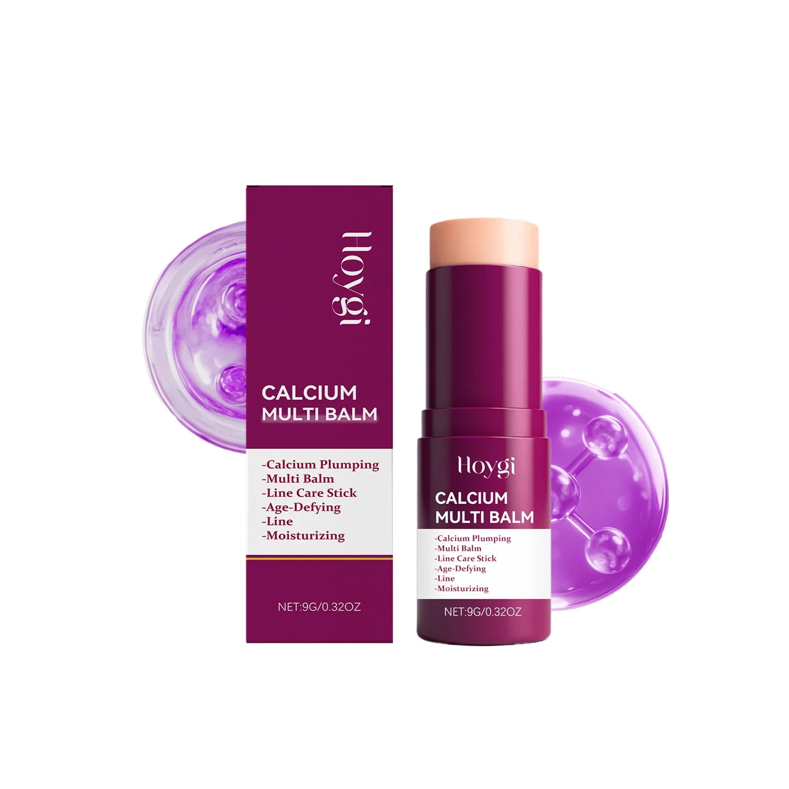 Calcium Multi Balm Firming Lightweight Hydrating Face Balm Tightening Smoothing Moisturing Stick Daily Skincare Qme 9g Boxed