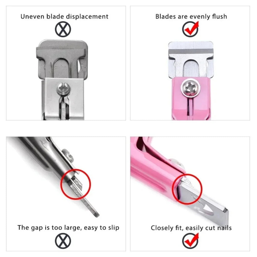 Stainless Steel U Shaped False Nail Cutter Professional Acrylic Nail Tip Trimming Clipper Multipurpose Manicure Salon Care Tool Qme