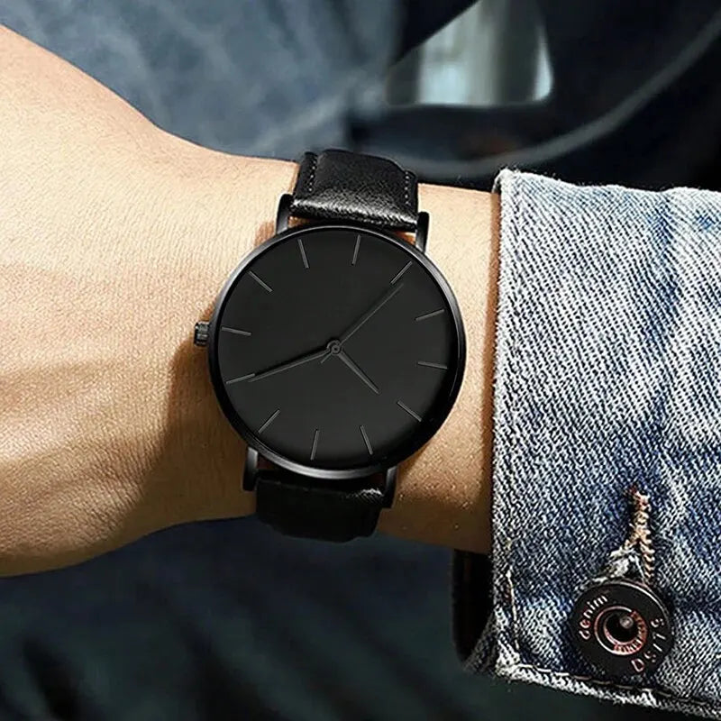 5 Pcs Set Men's Fashion Sports Watches Men's Business Quartz Wrist Watch Luxury Leather Bracelet Men's Casual Watch Qme
