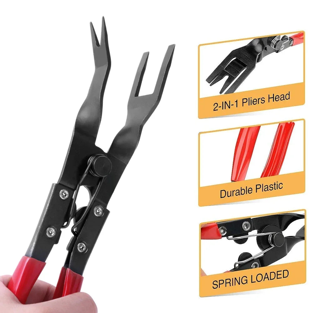 1PCS Car Clip Pliers Tool Panel Clip Pliers Set Fastener Remover Auto Retainer Clip Trim Rivet Removal Tool Auto Door Car Uph Qme