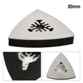 80x80mm Triangular Multitool Sanding Pad Hook /Loop Grinding Triangle Oscillating Sandpaper Multi-Tool Oscillating Tool Qme Default Title