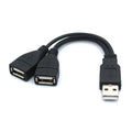 USB 2 0 Splitter Y Cable 1 Male Female Extension Cord Power Adapter Qme 15cm