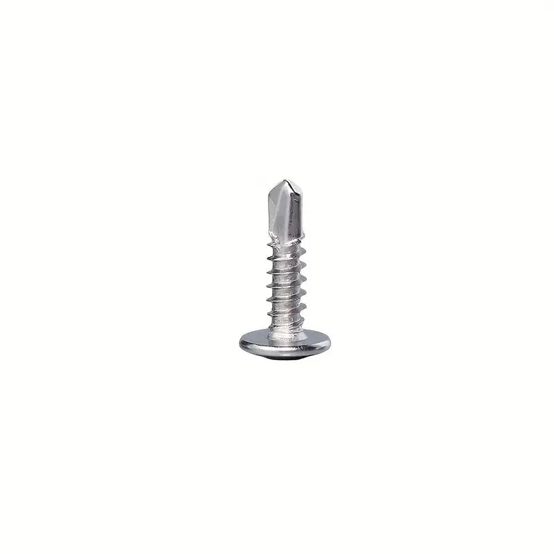100pcs Round Head With Middle Self Tapping Screws Cross Plate Head Screws With Pad For Warsaw Drill Tail Dovetai Qme 16mm