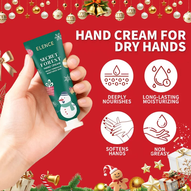 Christmas Hand Cream Durable Moisturizing Nourishing Brightening Qme