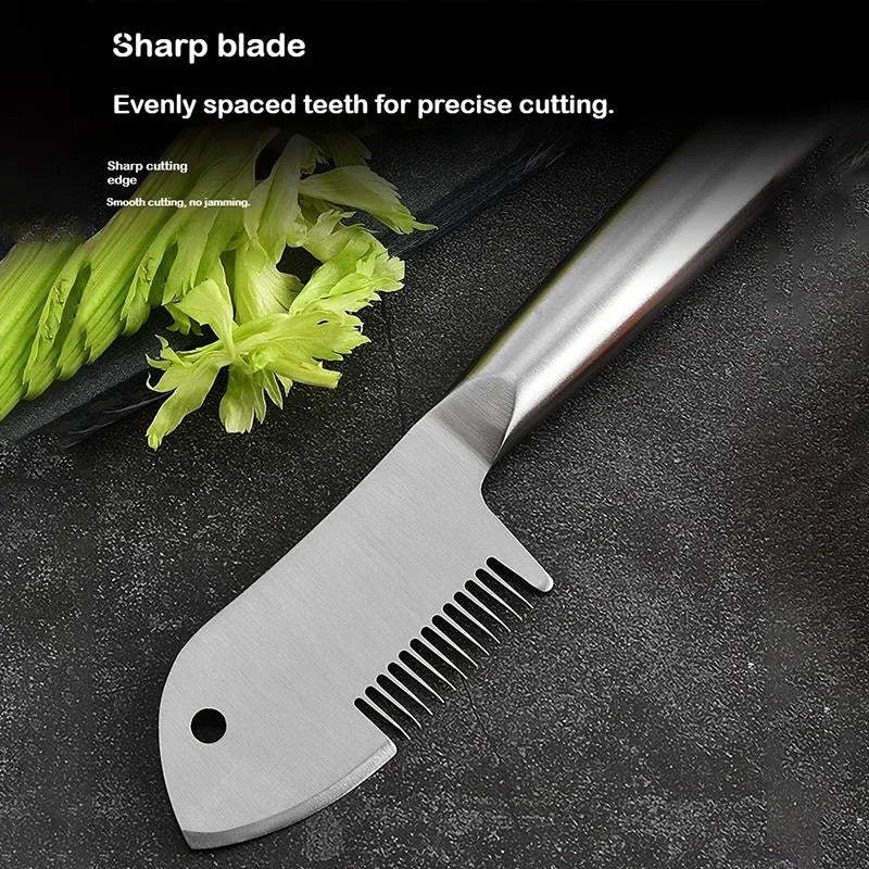 Stainless Steel Green Onion Cutter Shredder Slicer Kitchen Gadget Qme
