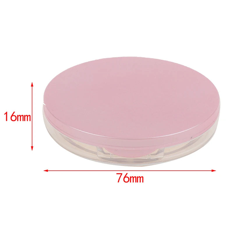 Empty Loose Powder Pot Mirror Jar Travel Makeup Container Cosmetic Qme