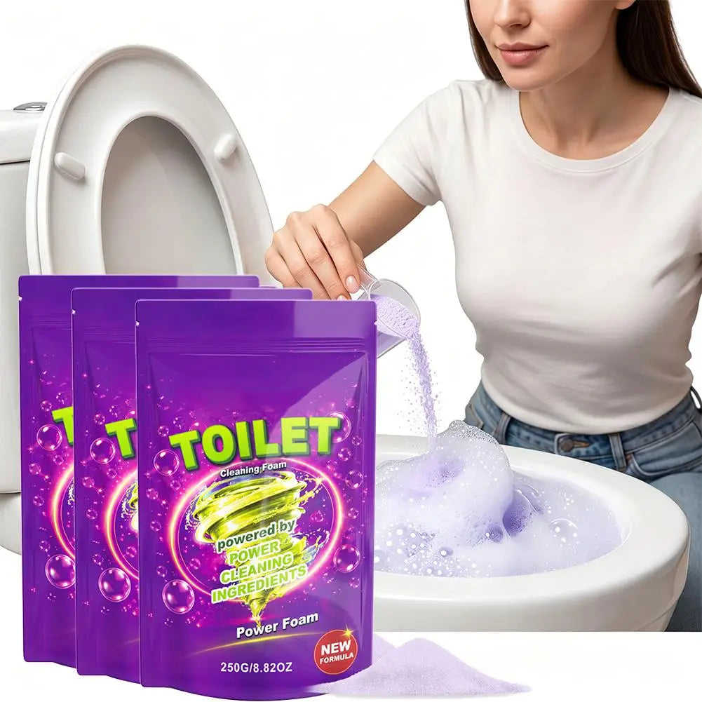 Toilet Powder Cleaner Stain Remover Bowl Cleaning Foam Qme