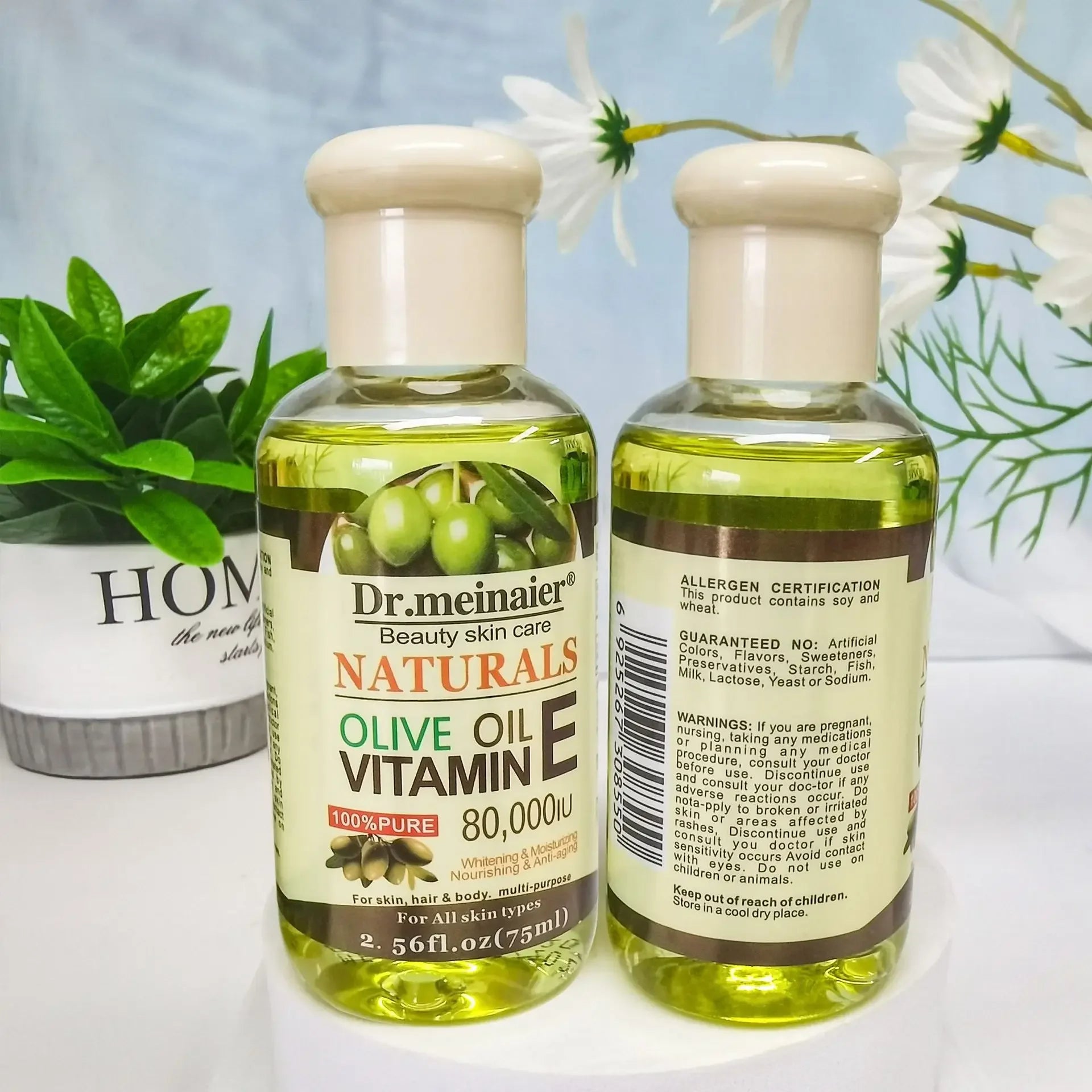 Vitamin E Face Essence Oil Morning Night Whitening Shrink Pores Anti Qme OLive Oil