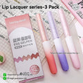 Kawaii Egg Neutral Gel Pens Soft Touch Quick Dry Smooth CS Tips 0.5mm Black Gel Ink Pen For School Writing Stationery Supplies Qme Lip glaze series