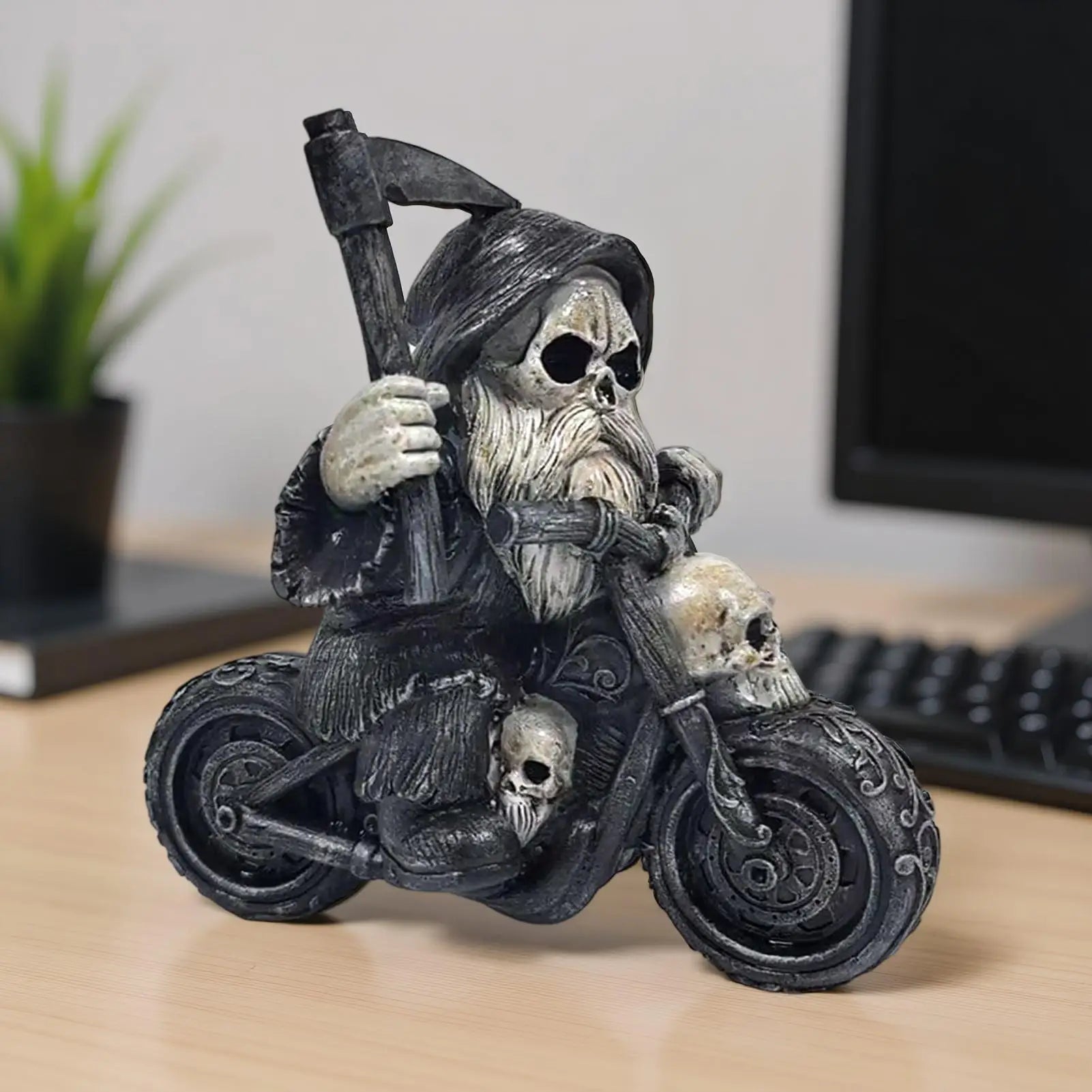 Halloween Reaper Statue Desk Decoration Decorative Figurine Themed Qme