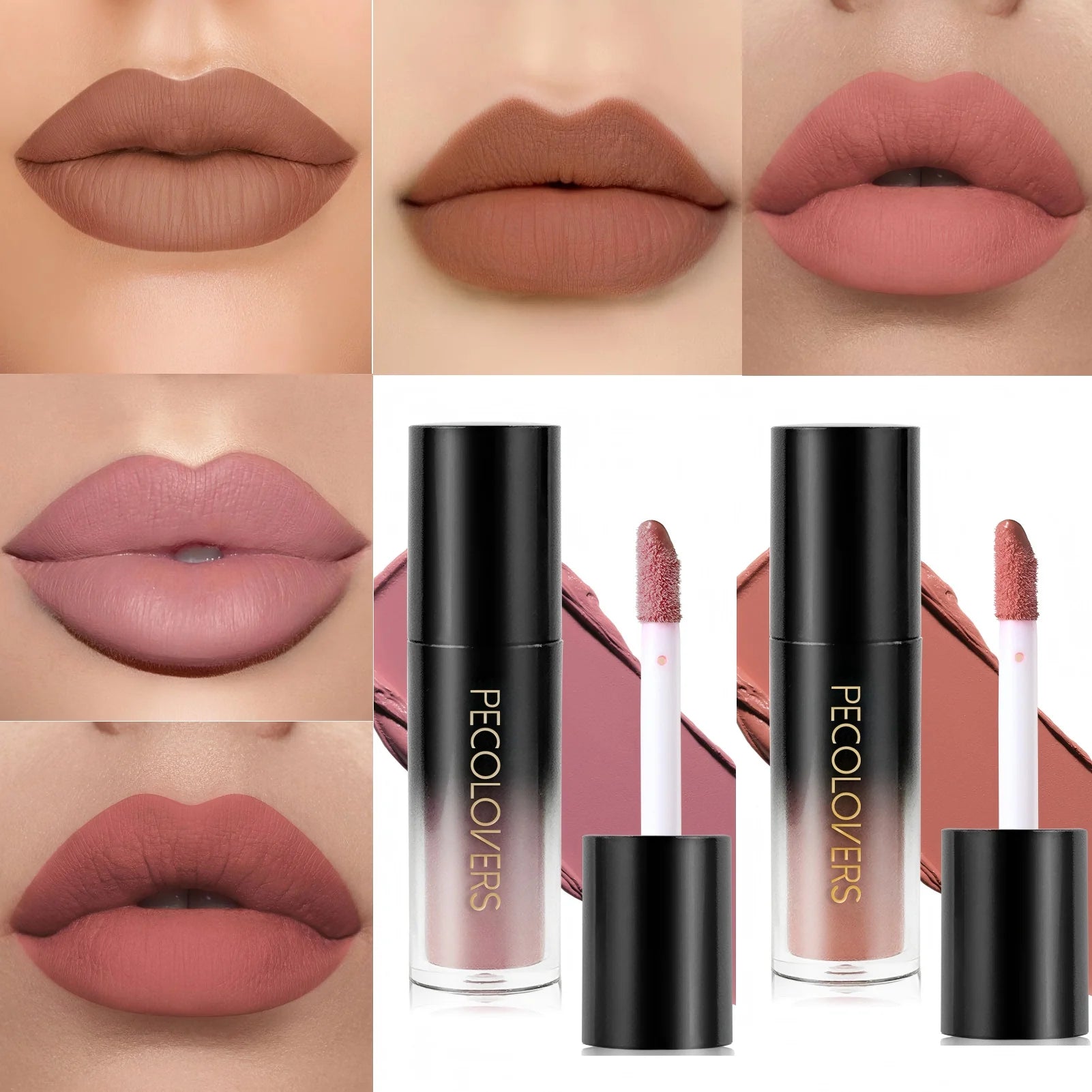 Multiple Colors Matte Velvet Lip Gloss Waterproof Long-lasting Qme