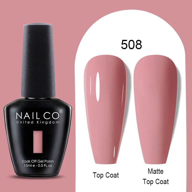 NAILCO Winter Red Gel Nail Polish Semi Permanent Soak Off Varnishes