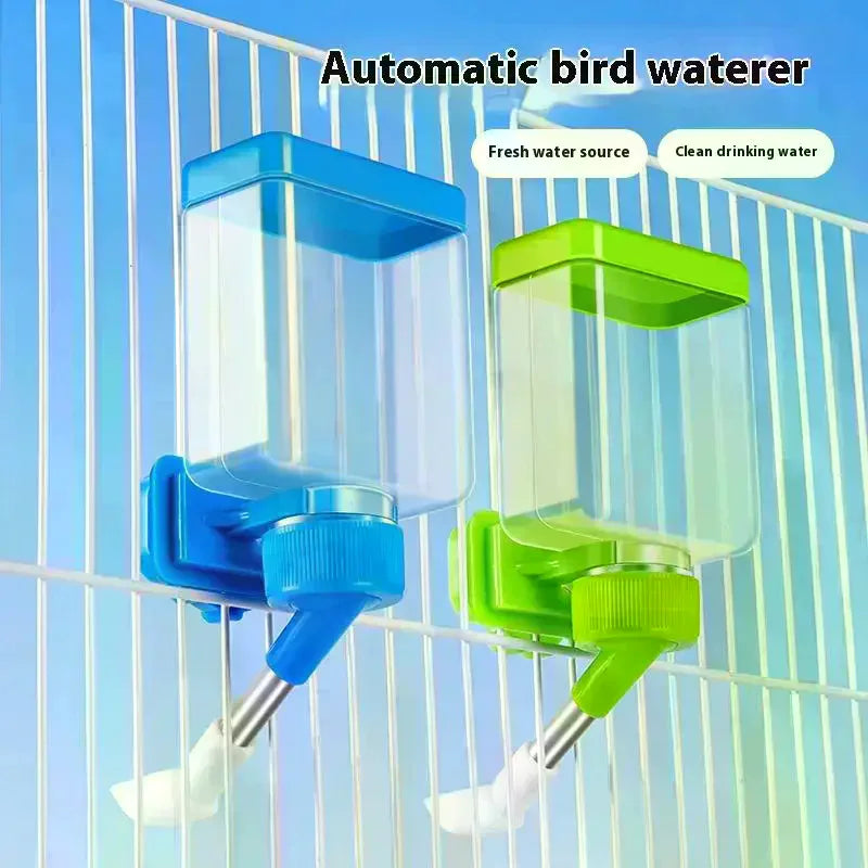 Bird Automatic Water Dispenser Cage Hanging Water Dispenser Easy To Clean Install Pets Water Dispensers Bird Cage Accessories Qme