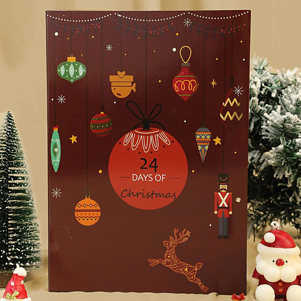 Holiday Countdown Calendar 24 Days Refillable Collectible Supports Qme