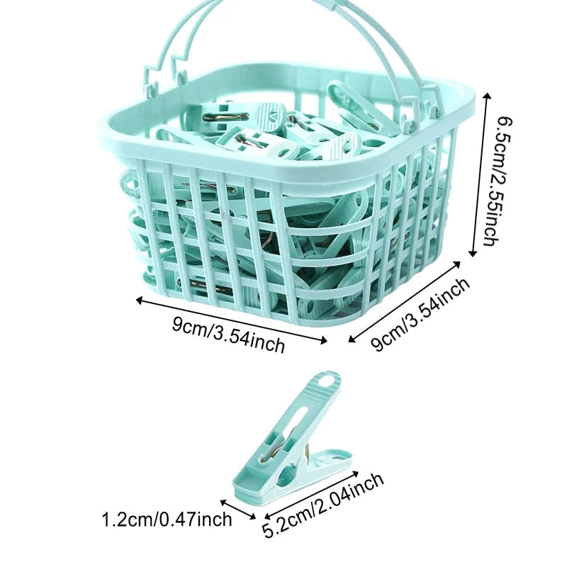 Pins Storage Organizer Quilt Towel Clips Basket Practical Plastic Qme Green