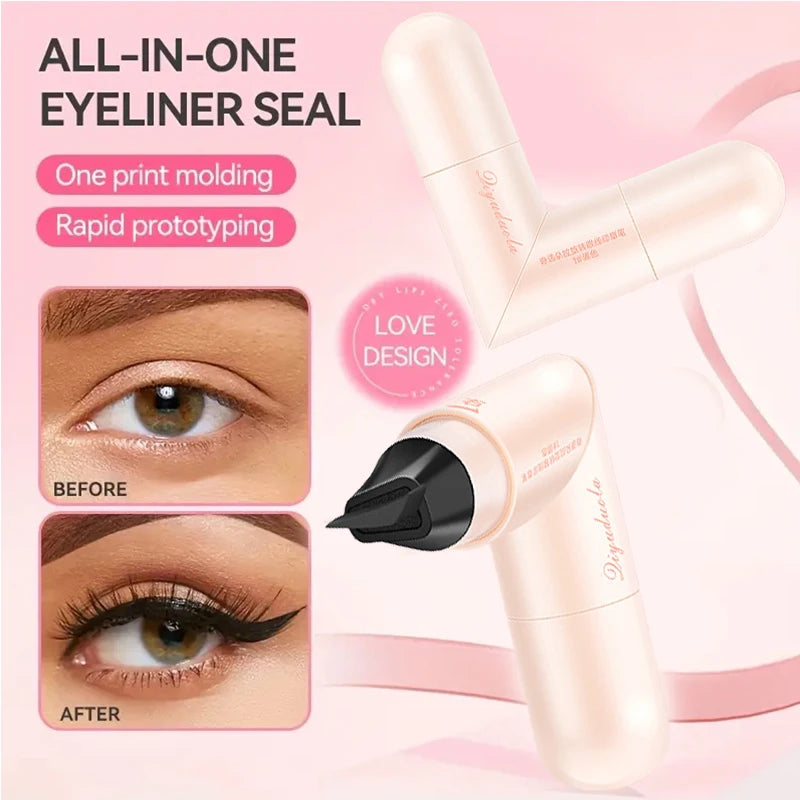 Rotating Eyeliner Stamp Pen Waterproof Sweat-resistant One-touch Qme