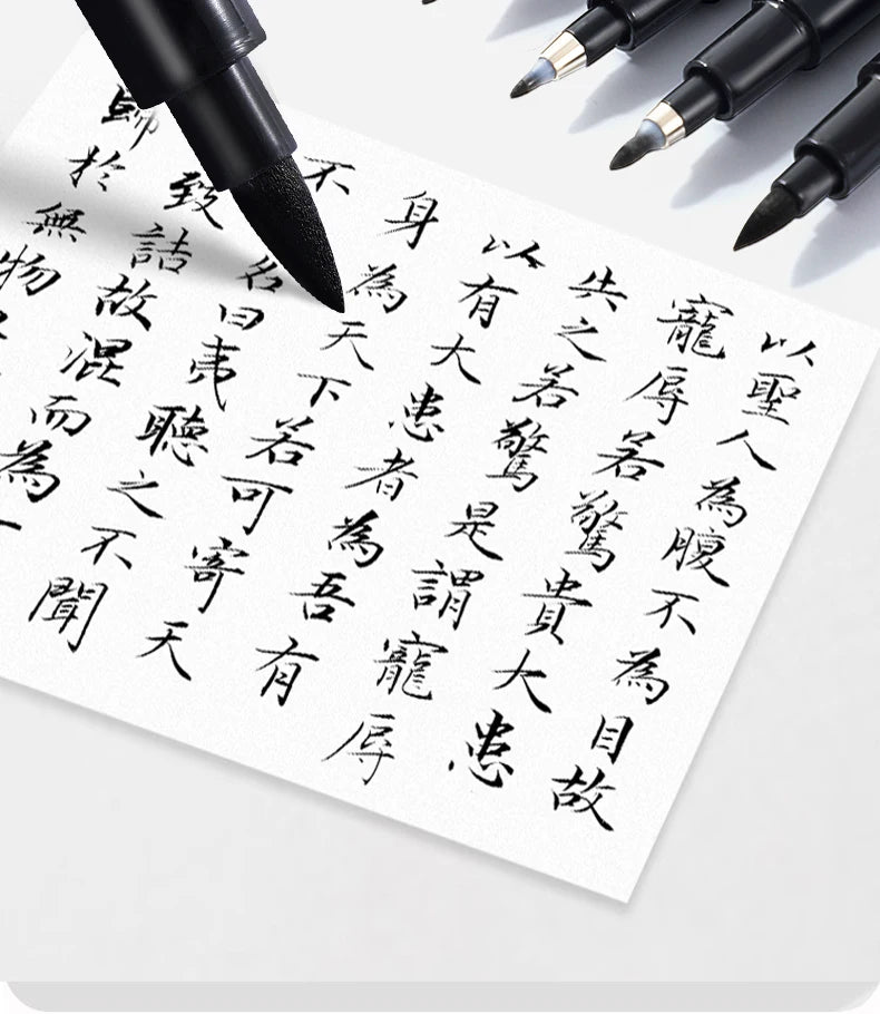 Black Calligraphy Art Marker Brush Pens, Brush Tips, Art Marker Craft Supplies Art Writing Office School Student Supplies Qme