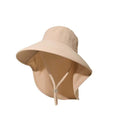 Hiking Hats Women Fisherman Hat Long Wide Brim Quick Drying Neck Qme Khaki