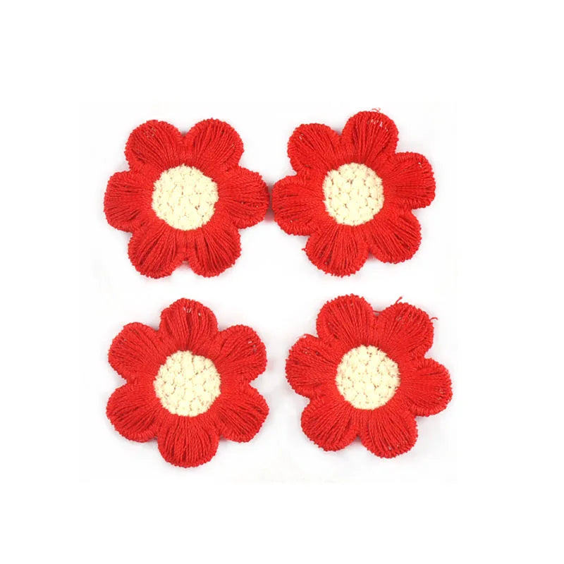 20pcs 3.1cm Colorful Mix Flower Patches Embroidery Clothes Sewing Garment Appliques Accessories DIY Scrapbook Home Crafts c4047 Qme 1