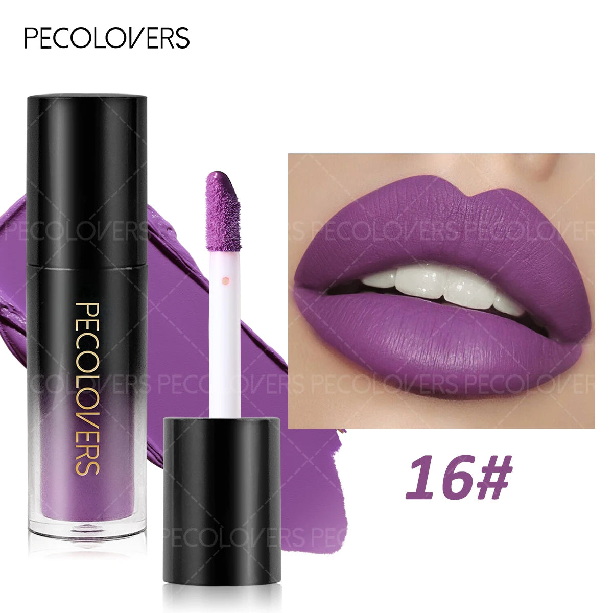 Multiple Colors Matte Velvet Lip Gloss Waterproof Long-lasting Qme 16