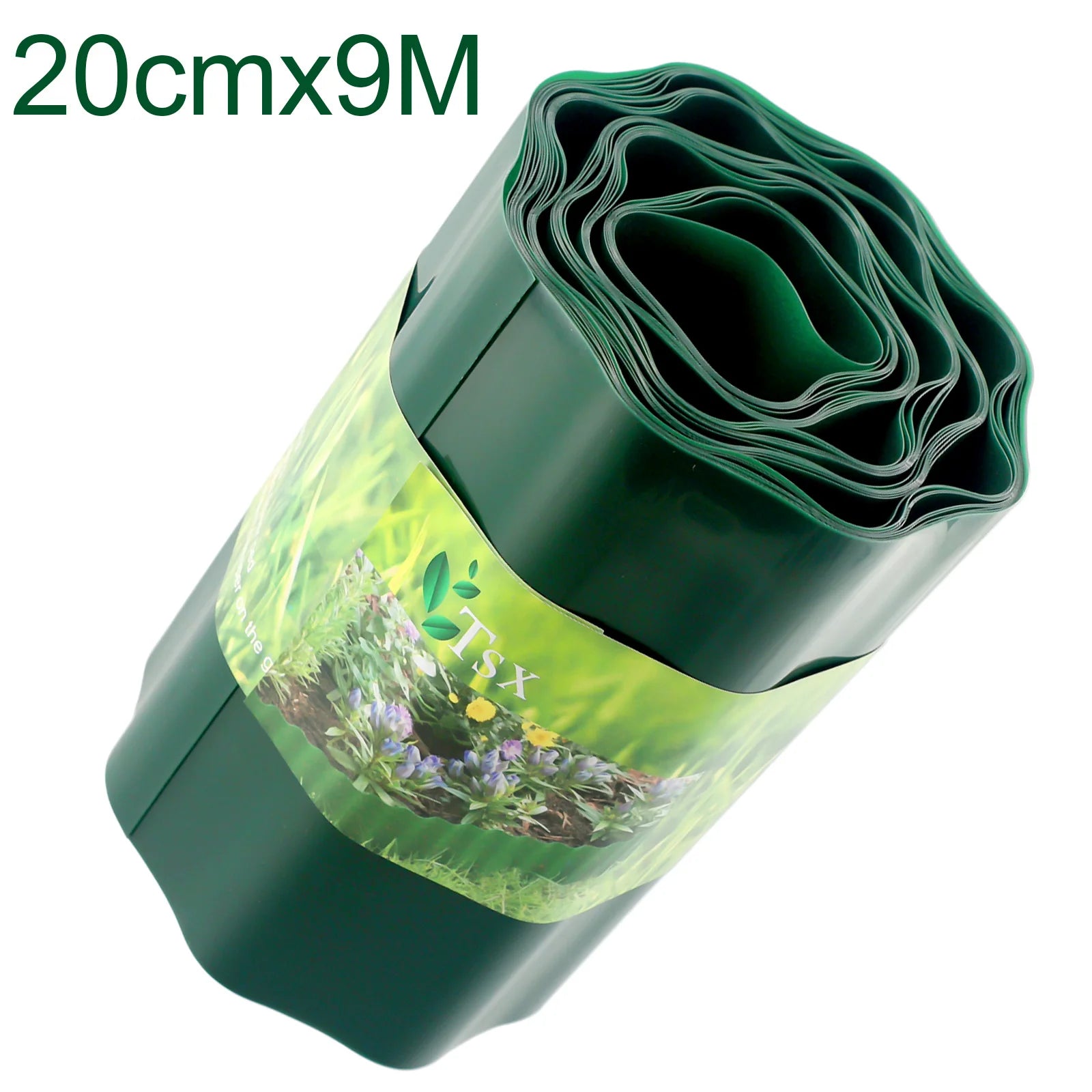 10cm 15cm 20cm Garden Grass Lawn Edge Border Fence Path DIY Flexible Lawn Edging Border Fence For Outdoor Landscape Garden Decor Qme 20cmx9M