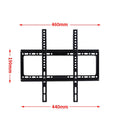26-63inch TV Support Mount Adjustable Television Mounting Holder with Level Low Profile Flat TV Wall Mount for LCD LED Monitor Qme 26-63 inch
