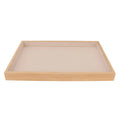 Jewelry Tray Elegant Multipurpose Wood Jewelry Drawer Organizer Lightweight Scratch Resistant Display Function for Jewerly Qme beige