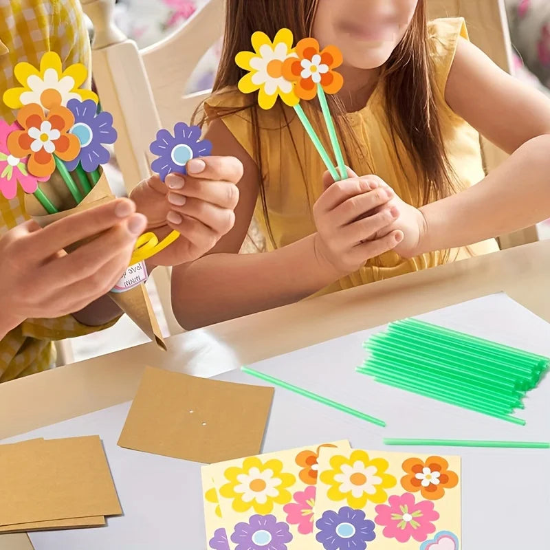 1 pack of 24 flower home party decoration fragrant flower greeting cards Qme