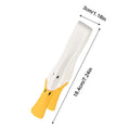 Creative duckbill silicone clip kitchen food clip commercial high temperature resistant barbecue tool kitchen tongs for cooking Qme White L