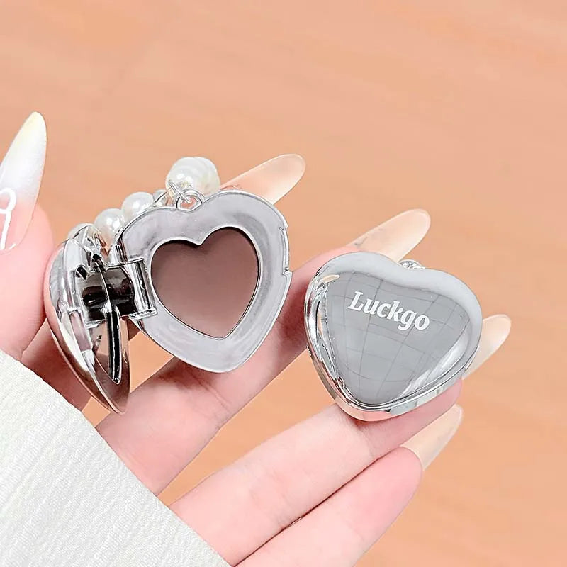 Mini Heart Shape Water Matte Mist Lip Llaze Mirror Gloss Pearl Qme