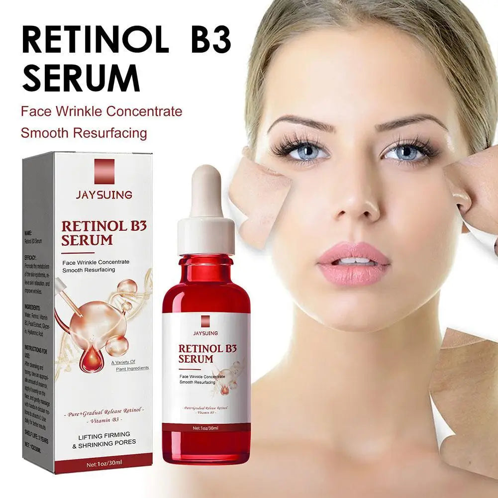 B3 Retinol Serum For Face With Hyaluronic Acid Minimize Wrinkles, Fine Lines Face Serum Instant Firming Lifting Liquid Skin Care Qme