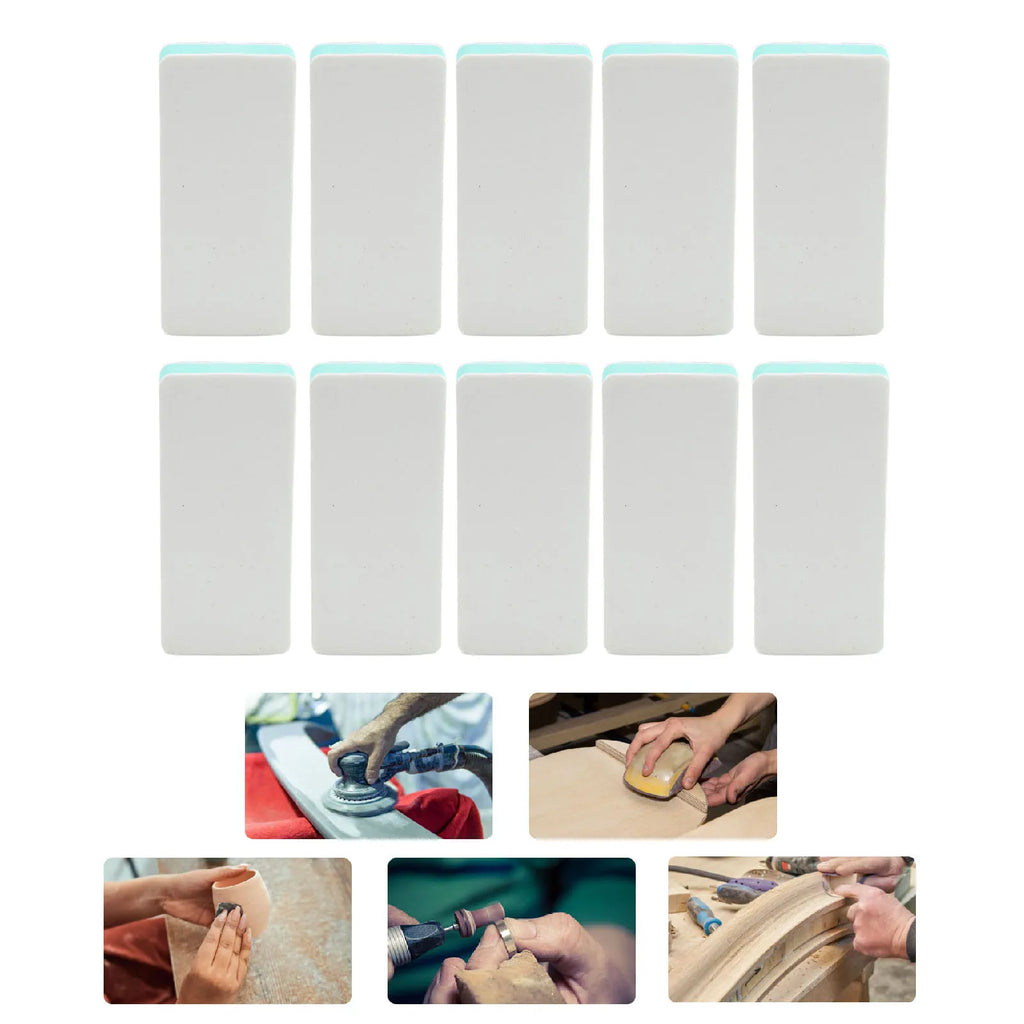 Sanding Block Washable Portable 1000 5000 Grit Double Sided Foam Sanding Blocks Reusable for Watch Strap Nail Polishing Qme