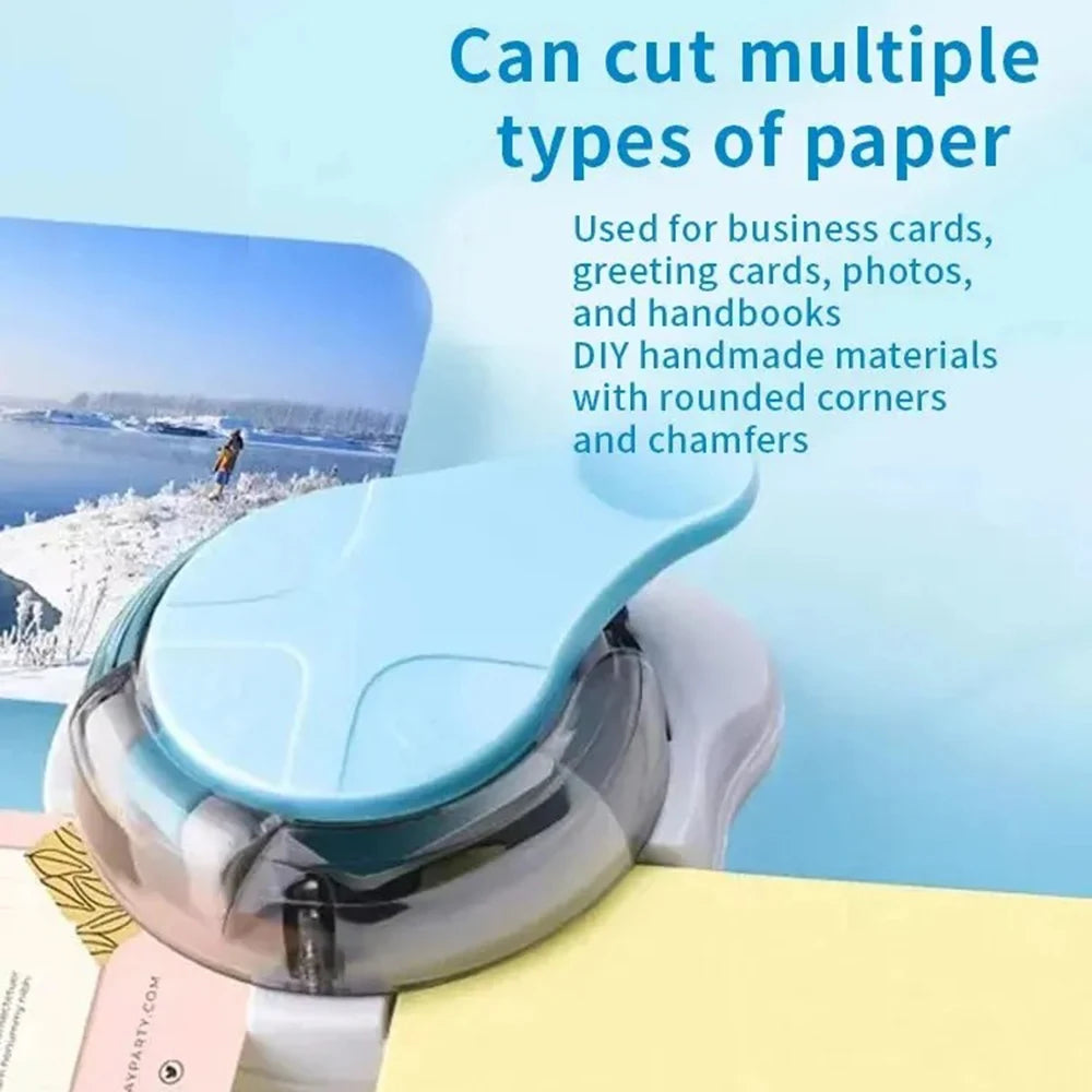3 in 1 Corner Rounder Punch R4/R7/R10 Chamferer Cutter Corner Photo Card Scrapbook DIY Paper Craft Corner Trimming Tool Qme