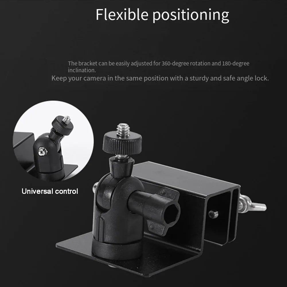 1 Pcs Roof Gutter Special Bracket Solar Panel Bracket Weatherproof Gutter Mount Bracket With Screw For Security Cameras Qme
