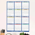 Wall Calendar Dry Erase 2026 Wall Calendar 12 Month 24 X 36 Inch Yearly Schedule Organizer for Indoor Home Fridge Office Qme Default Title