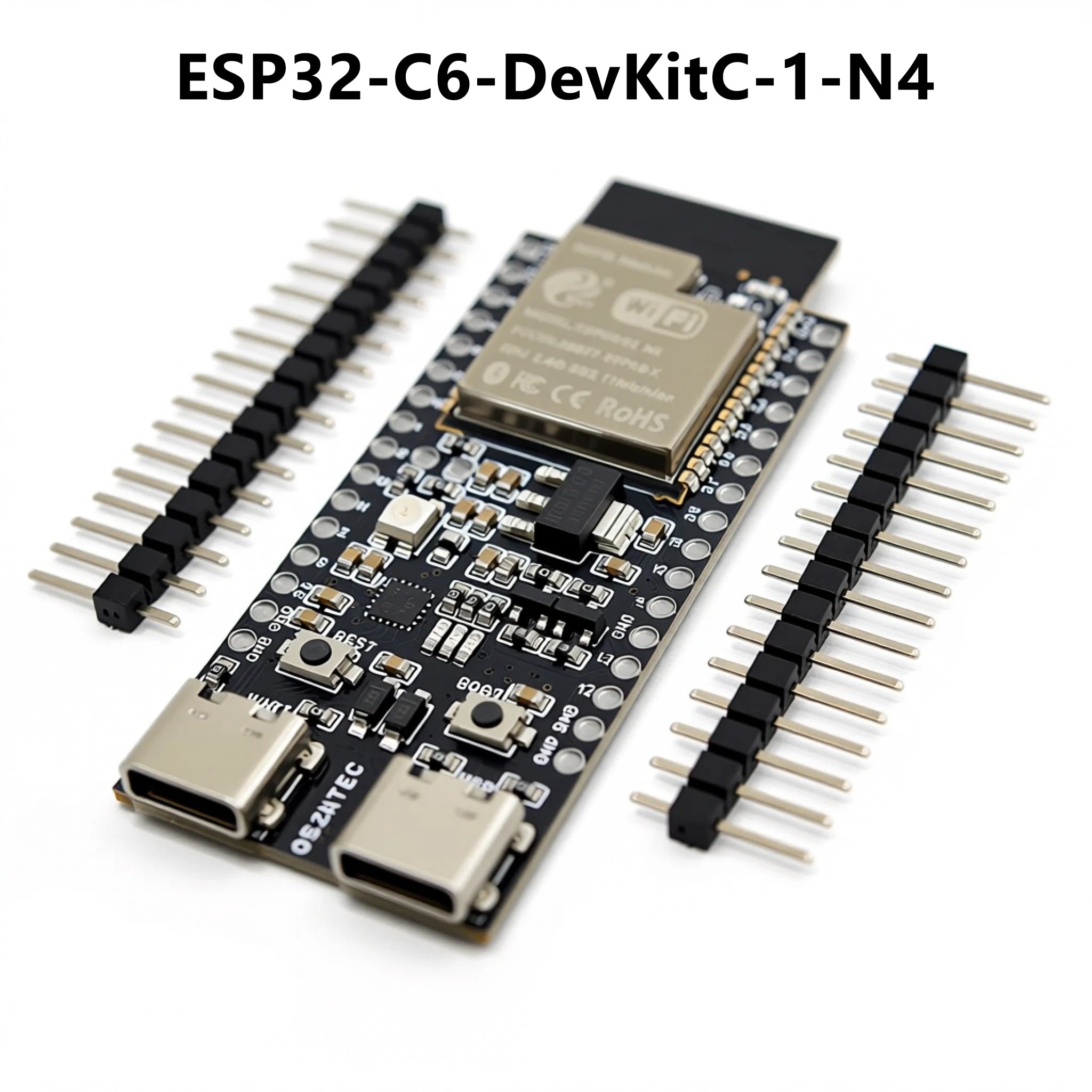 ESP32-C6-DevKitC-1 Development Board ESP32 N4 Core Board 4MB Flash WIFI6 BLE Zigbee Compatible ESP32 Module Qme