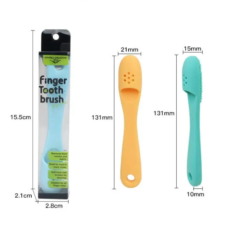 Portable Pet Oral Dental Cleaning Supplies Tools Finger Toothbrush Qme