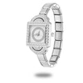 Women Men's DIY 9mm Width Italian Charm Golden Stainless Steel Square Zircon Watch Bracelet Head Unique Bangles Gift Wholesale Qme Style 40