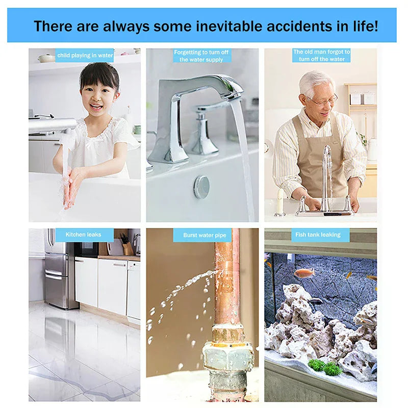 Wifi Water Leakage Sensor Leak Detector Flood Smart Life Home Safety Qme