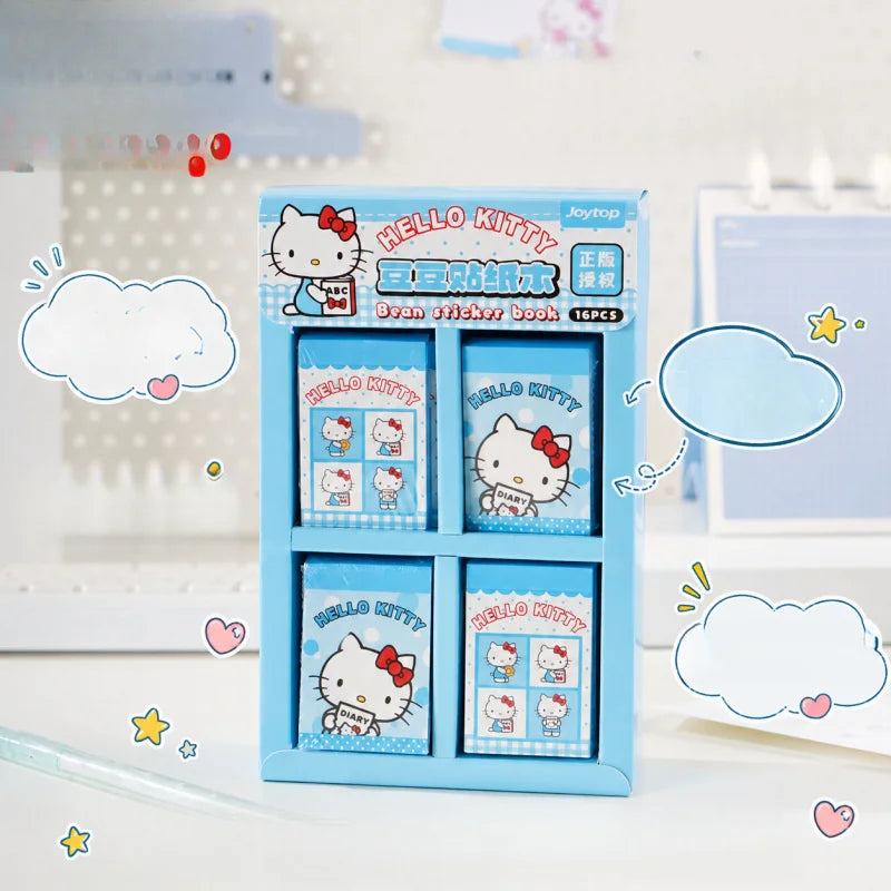 Hello Kitty Kuromi Sticker Book Portable Pocket Planner Stickers Mini Qme