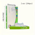 Disposable Gloves, Household Transparent Thickened Film Gloves, Lightweight, Waterproof, Suitable for Home, Kitchen, Bathroom, O Qme 2 sets